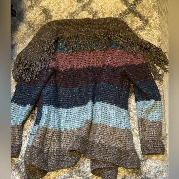 Liz Claiborne Fringe Cardigan - Picture 4 of 5